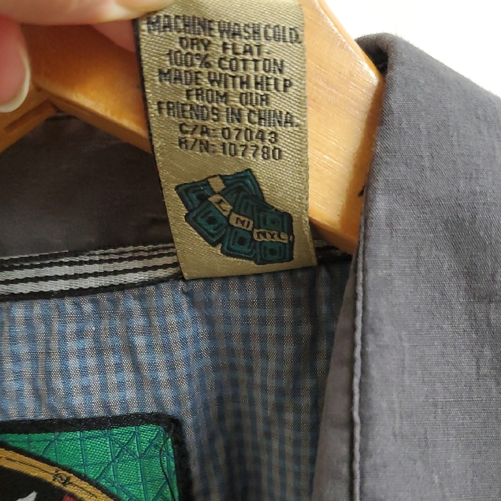 New With Tags 191 Unlimited Men's Gray Button-Up Jacket Size L - Picture 11 of 12